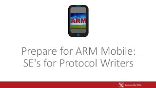 ARM Software Webinar - SE's for Protocol Writers