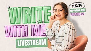 Write With Me LIVESTREAM ✨✏️ #NaNoWriMo2024
