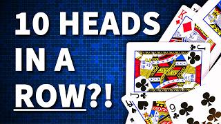 Less Likely Than 10 Coins ALL Landing Heads 💎 (Self-Working Card Trick)