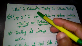 Exhaustive Testing 1.1
