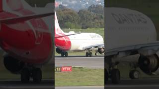 VH-VYF Qantas Boeing 737-838 QF744 6/9/26 to Sydney lining up on runway at Adelaide Airport