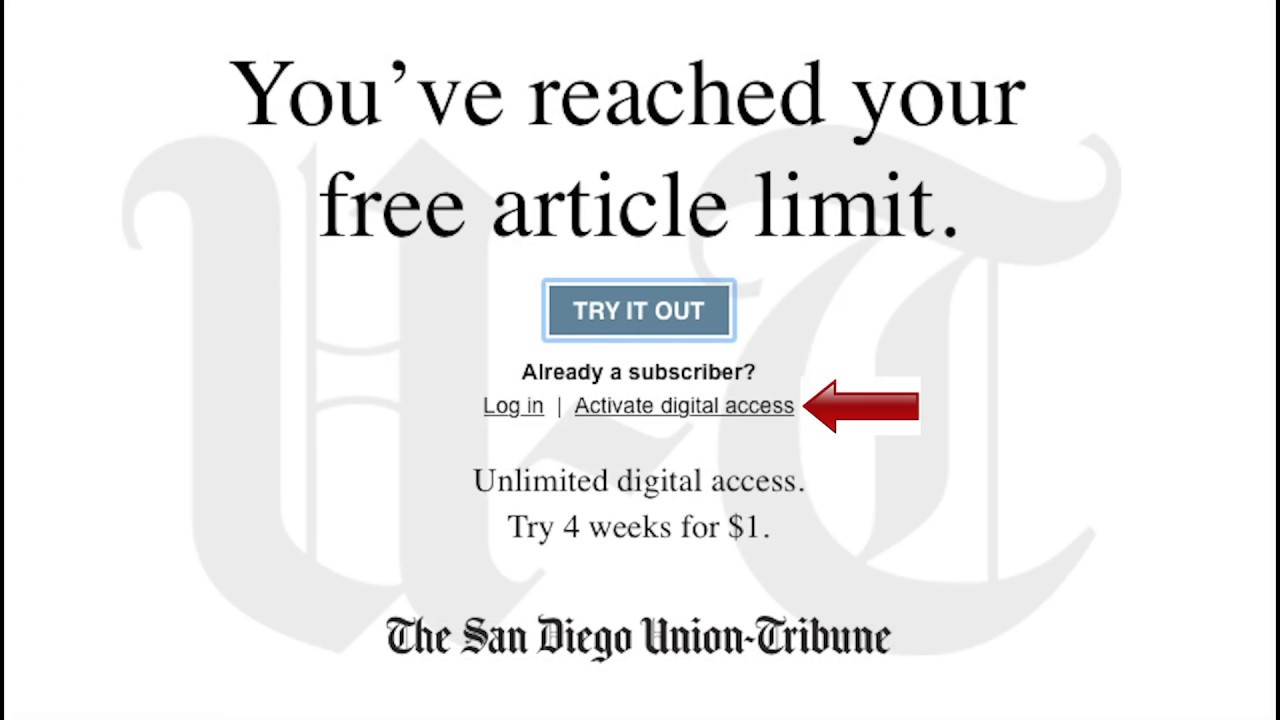 The San Diego Union-Tribune Digital Access