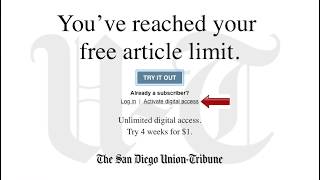 The San Diego Union-Tribune Digital Access screenshot 3
