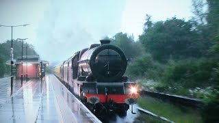 6201 'Princess Elizabeth' Charges Through The Rain On Loaded Test Run - 2016