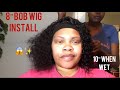 How To Insall An 8” Deep Wave 13*4 Lacefront Wig into 10 inches | Wet &amp; Wavy Hair