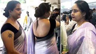 Actress Pragathi Visuals At MAA Elections | Prakash Raj | Manchu Vishnu | Daily Culture