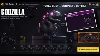 How To Unlock Legendary Godzilla Heat Ray Table tactics Event Codm 2026+Total Cost ?Complete Details