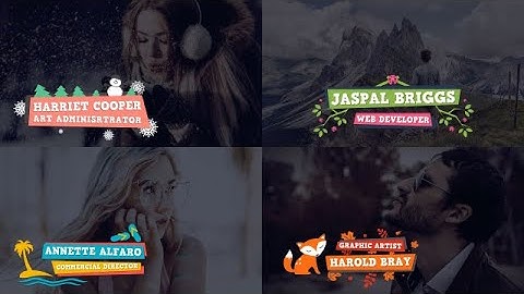 Seasons Lower Thirds Final Cut Pro Templates