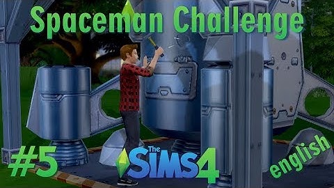 Sims 4 - Spaceman-Challenge #5 - english - Frank starts building a Rocket Ship