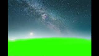 Green screen effects || langit malam bintang-bintang time lapse