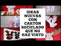 6 RENOS NAVIDEÑOS CON CARTÓN/Christmas reindeer with cardboard/RENA DE NATAL