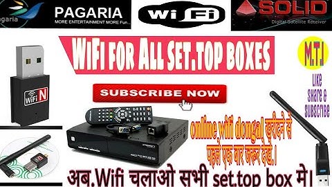 WiFi adaptor for solid 6141,pagariya 6060,5050 and all set top boxes.