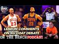 Lebron Comments On The MJ Goat Debate Mature Reaction #lebronjames #michaeljordan #nbagoat
