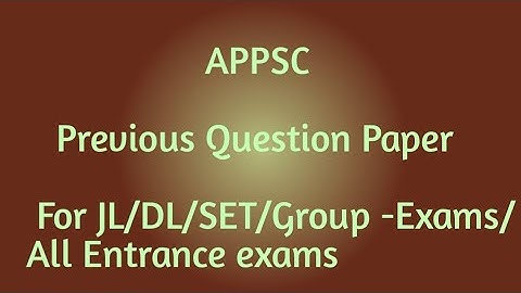 APPSC Previous year General Studies Question Paper Explanation/ practice bits
