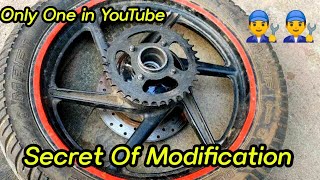 220F wheel install on Bajaj boxer | Don't Miss this video Only one in YouTube | Boxer Modification