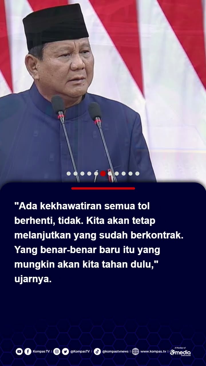 Prabowo Minta Proyek Tol Baru Dihentikan, Salah Satunya Tol Puncak #prabowo #tol #jalantol #puncak