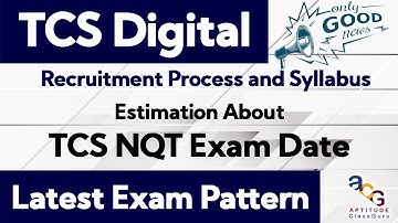 TCS Digital 2021 Hiring Announced  | Recruitment Process | Syllabus | Estimation of TCS NQT Exam |