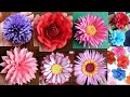 10 Simple and Beautiful Paper Flowers - Paper Craft - DIY Flowers - Home Decor