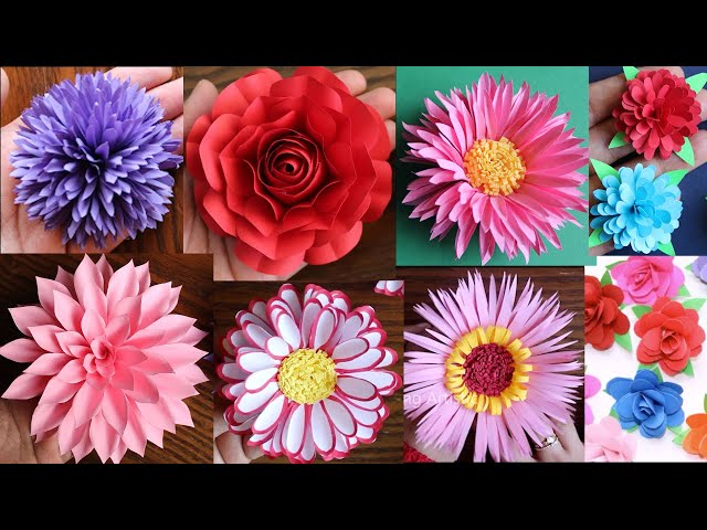 Paper Flowers For Decorations, DIY Crafts - 10 Flowers – Madanela