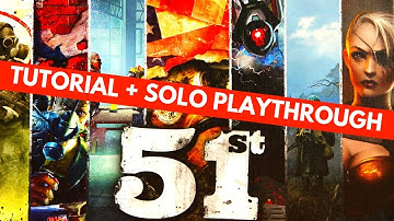 51st State Ultimate Edition Board Game | Solo Tutorial and Playthrough | New Borgo Automa