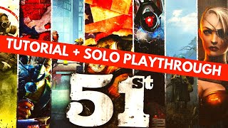 51st State Ultimate Edition Board Game | Solo Tutorial and Playthrough | New Borgo Automa