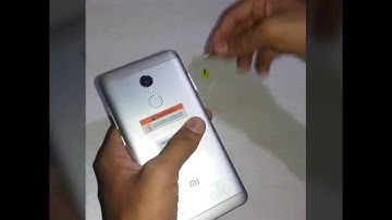 How to insert SIM and SD in XIAOMI Redmi note 4