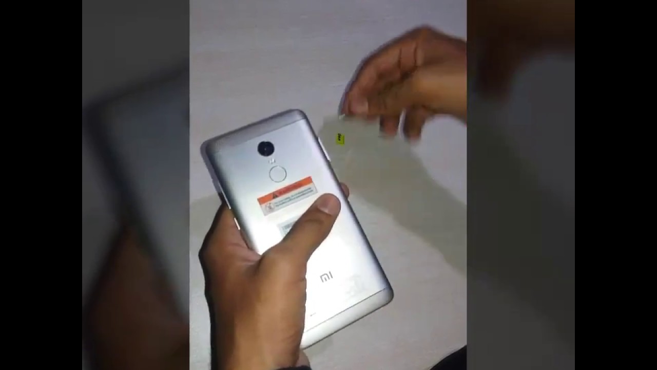 How to insert SIM and SD in XIAOMI Redmi note 4