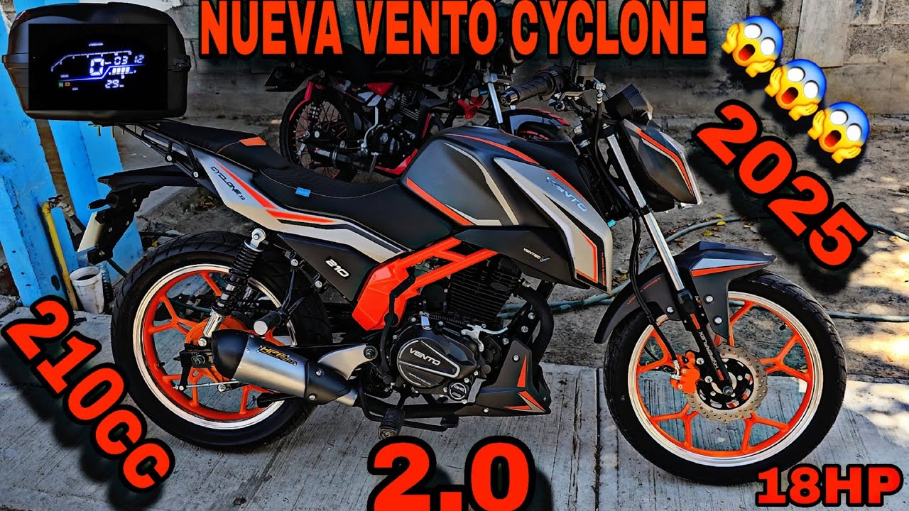 nueva vento cyclone 210cc 2.0 2025 #bikeride #moteros #motovlog #vento ...