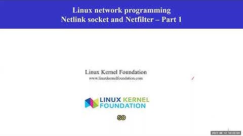 Linux network programming   Netlink socket and Netfilter  Part 1