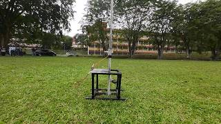 STATIC TEST - D CLASS ROCKET MOTOR (SLOWMOTION)