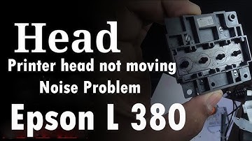 How to solve Epson ink tank Printer head not moving || Noise Problem | How to solve Noise Problem