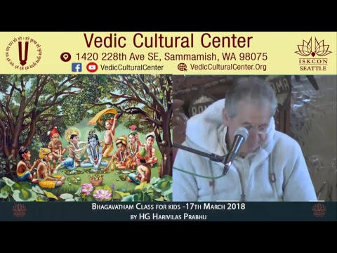Bhagavad Gita class for kids by HG Harivilas Prabhu 17th March 2018 center for reproductive rights
