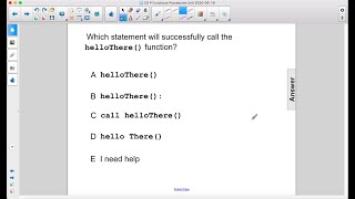 CSP Unit5 Basics of Functions Q03
