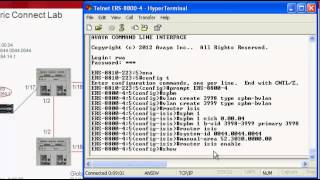 VSP 9000 FabricConnect Node Set Up