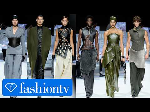 HU BING SELECTS: Architectural Armor & Metallic Gauze for S/S 27 | London Fashion Week