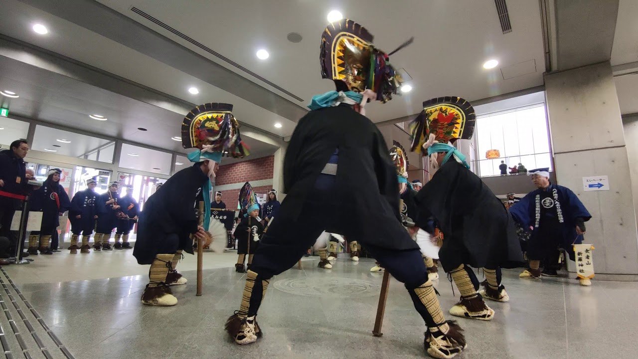 令和二年　是川縄文館えんぶり鑑賞会　妻ノ神えんぶり組