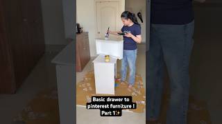 Turning a Basic IKEA Drawer Into Pinterest Furniture ✨ | Part 1 #diy #pinterest #aesthetic #drawer