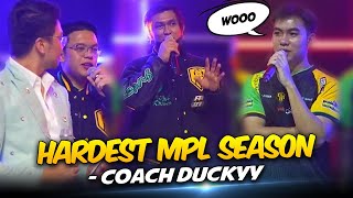 "HARDEST MPL SEASON SO FAR" - COACH DUCKY of FALCONS AP BREN . . . 😮