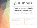 2017-09-12 Rudder, l'audit en continu clé de la conformité démontrable