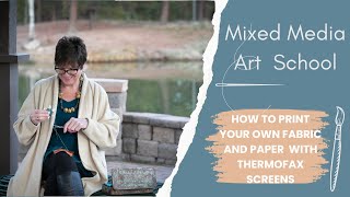 How to Screen Print with a Thermofax Screen! Easy Screen Printing on fabric and paper.