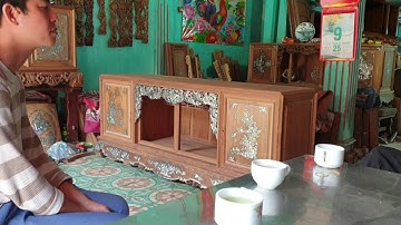 Trả tủ chè khảm ốc đỏ cho quý khách và hoàn thiện các sản phẩm tủ chè cổ cuối năm