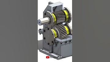 Vertical Reduction Helical Gear Box  link in Description #designwithajay #shorts   @DesignWithAjay