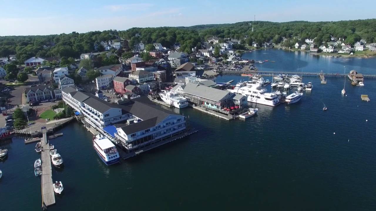 Boothbay Harbor Maine Xtreme Aerial View YouTube