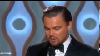 Leonardo DiCaprio acceptance speech Golden Globe Awards 2014 HD