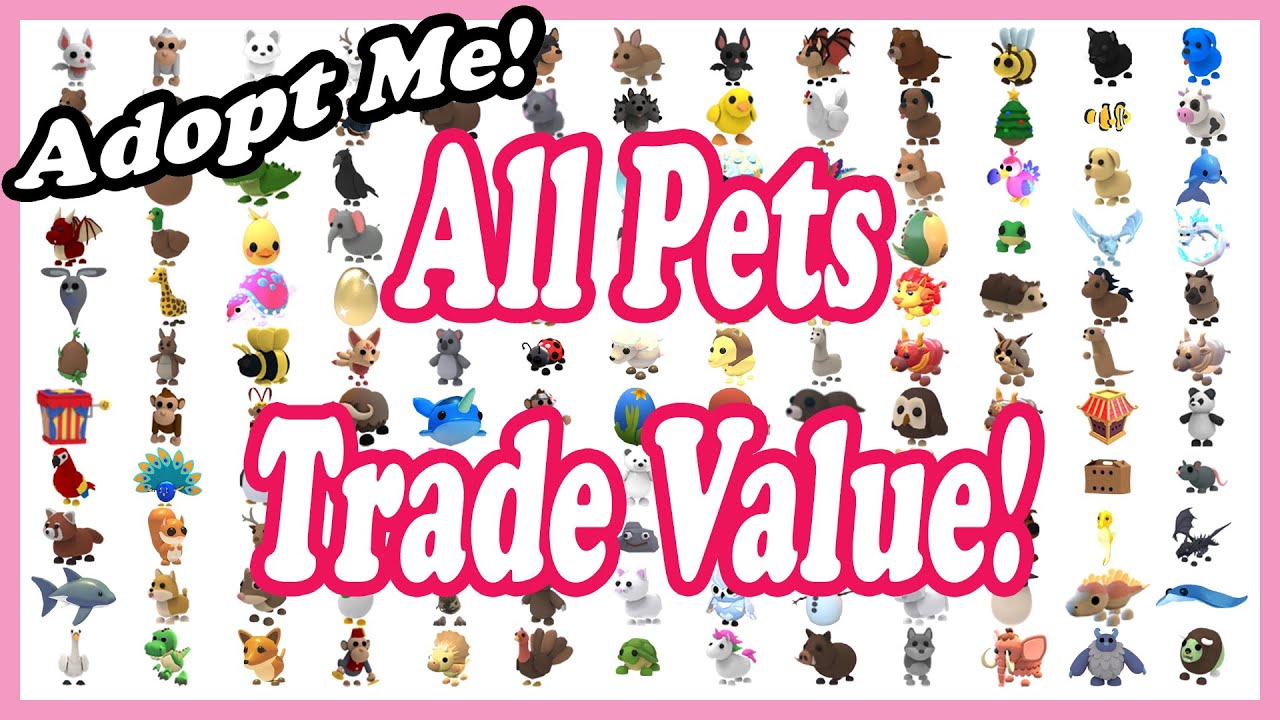 ALL PET VALUES 2021 Adopt Me Roblox roblox adoptme 