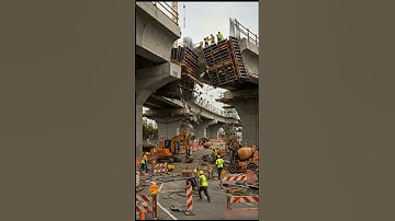 ⚠️ Sudden Bridge Collapse  🏗️ Construction Site Disaster USA
