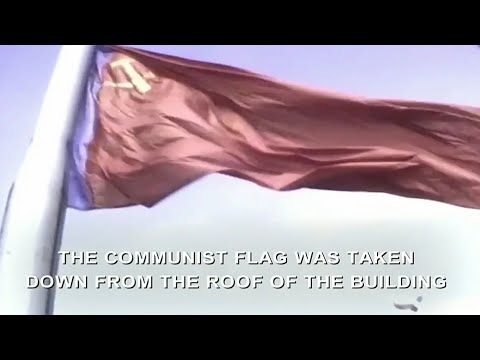 The Replacement Of The Flag Of Rsfsr On August Coup 22 August 1991 Russian Anthem