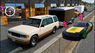 BeamNG Online - Trailering OUR Drift Cars To TRACK Day EVENT!!