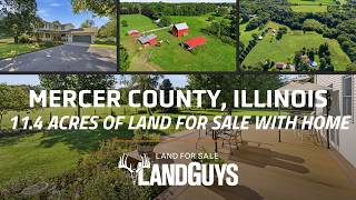 11.4 Acres in Mercer County, IL | Country Home, Pasture & Homestead Setup