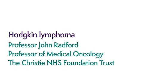 Lymphoma Focus Day Hodgkin lymphoma John Radford